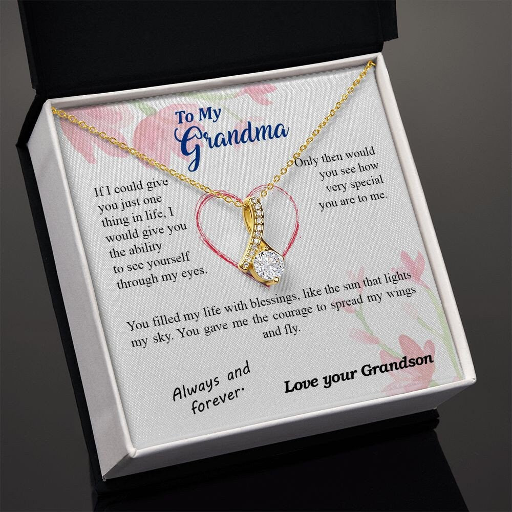 Mothers Day Gift from Grandson - Alluring Beauty Necklace