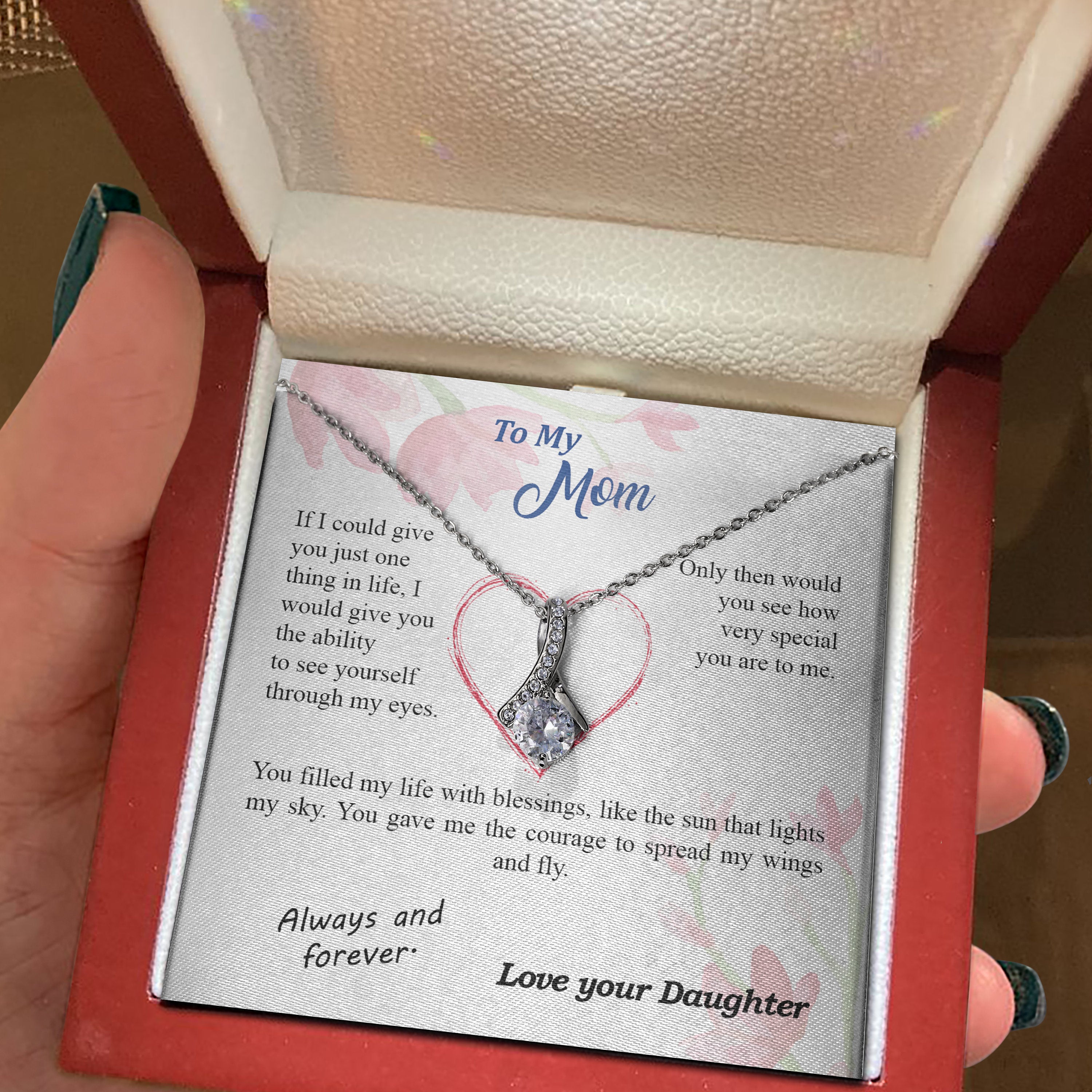 Mothers Day Gift from Daughter - Alluring Beauty Necklace