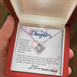 To my Daughter - Through my Eyes You Can Fly Forever - From Dad - BEST SELLER - Love Knot Necklace