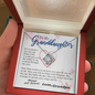 To my Granddaughter - Through my Eyes You Can Fly Forever - Love Knot Necklace