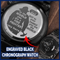 To Firefighter Dad - you are the world - Stainless Steel Luxury Watch