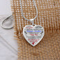 To my Daughter - Use my last breath to say I love you spread you wings and fly - from Your Mom - Heart Necklace
