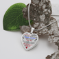 To my Granddaughter - Use my last breath to say I love you spread you wings and fly - from Your Grandpa - Heart Necklace