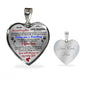 To my Granddaughter - Use my last breath to say I love you spread you wings and fly - from Your Grandma - Heart Necklace