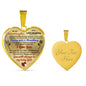 To my Granddaughter - Use my last breath to say I love you spread you wings and fly - from Your Grandma - Heart Necklace