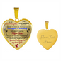 To my Granddaughter - Use my last breath to say I love you spread you wings and fly - from Your Grandpa - Heart Necklace