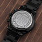 To Dad - Safety Alert F Off - Stainless Steel Luxury Watch