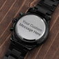 Special Customized Black Luxury Chronograph Watch