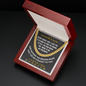 To my Husband - God blessed us and led me to you on the broken road - from Your Wife - Cuban Link Chain