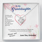 To my Granddaughter - you are my greatest gift I promise - from Your Grandpa - Love Knot