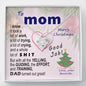 To Mom - effort and training D.a.d. - xmas v3 - funny - from Your Favourite - Love Knot