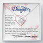 To my Daughter - through my eyes you can fly forever - from Your Mom - Love Knot