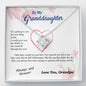 To my Granddaughter - through my eyes be blessed with light courage to fly - from Your Grandpa - Love Knot