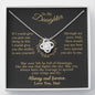 To my Daughter - through my eyes be blessed with light courage to fly - v2 - from Your Dad - Love Knot
