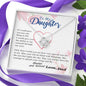 To my Daughter - Through my Eyes You Can Fly Forever - From Dad - BEST SELLER - Love Knot Necklace