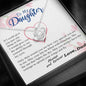 To my Daughter - Through my Eyes You Can Fly Forever - From Dad - BEST SELLER - Love Knot Necklace
