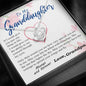 To my Granddaughter - Through my Eyes You Can Fly Forever - Love Knot Necklace