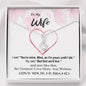 To my Wife, You're mine and I'm yours, Greatest Love Story - Alluring Necklace - GOT