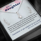 To Daughter - Graduation Journey - Custom Card Alluring Necklace