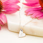To my Mom - Sweetest Hearts Love Necklace with Stamped Letter Hearts - from the Kids