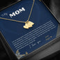 To my Mom - Sweetest Hearts Love Necklace with Stamped Letter Hearts - from the Kids