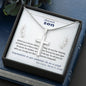 To Son - graduation wisdom proud parents - Custom Card Cross Necklace