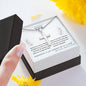 To Son - graduation wisdom proud parents - Custom Card Cross Necklace