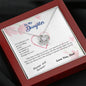 To my Daughter - through my eyes be blessed with light courage to fly - from Your Dad - Love Knot