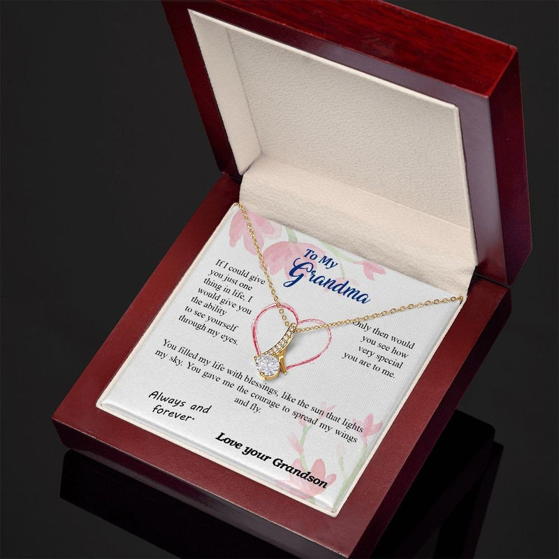 Mothers Day Gift from Grandson - Alluring Beauty Necklace