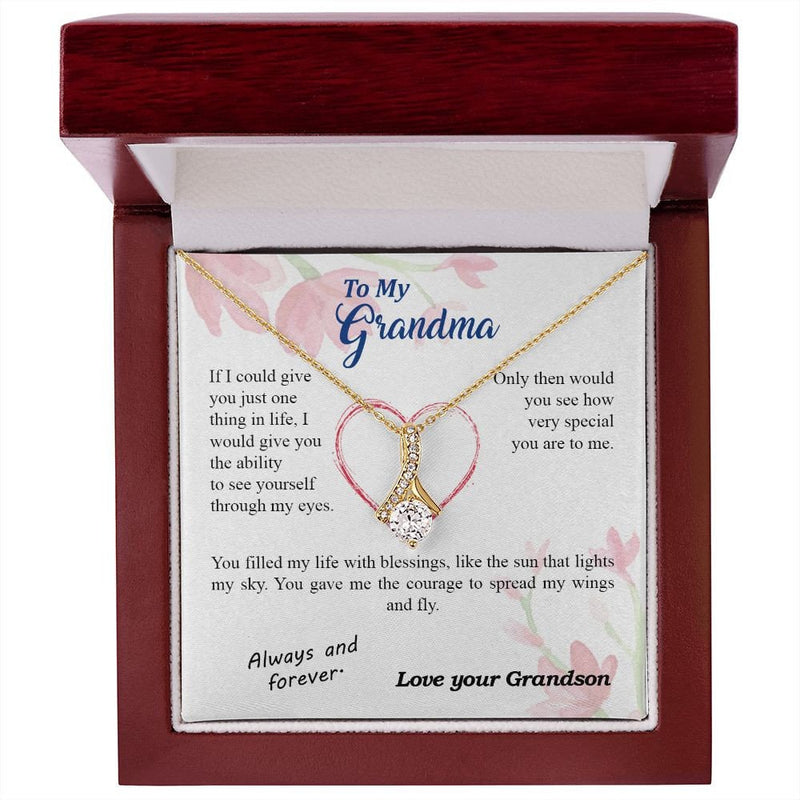 Mothers Day Gift from Grandson - Alluring Beauty Necklace