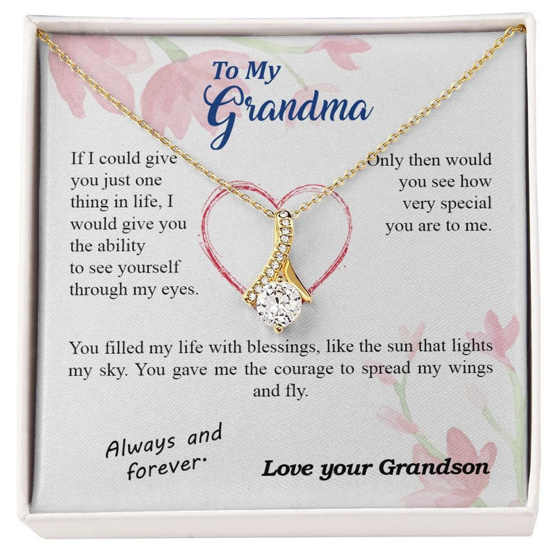 Mothers Day Gift from Grandson - Alluring Beauty Necklace