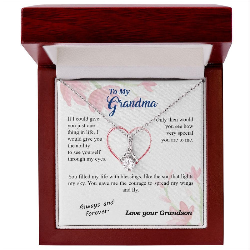 Mothers Day Gift from Grandson - Alluring Beauty Necklace