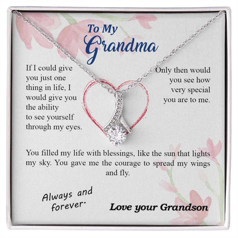 Mothers Day Gift from Grandson - Alluring Beauty Necklace