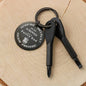To Police Dad - He is Awesome - Engraved Screwdriver Key Chain