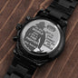 To Firefighter Dad -  you are the world - Stainless Steel Luxury Watch