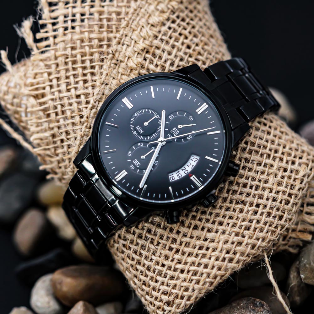 To New Dad - my world - Stainless Steel Luxury Watch