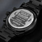 To Truck Driver Dad -  you are the world - Stainless Steel Luxury Watch