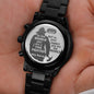 To Firefighter Dad -  you are the world - Stainless Steel Luxury Watch