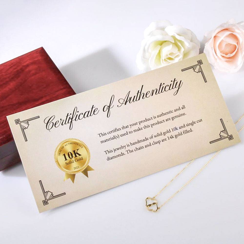 To my Soulmate  - My Desert Spring Always Love You - Dune Chani -Everlasting Love - Solid Gold Real Diamonds -Free Shipping