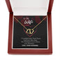 To my Wife - Greatest Love Story - Everlasting Love - Solid Gold Real Diamonds -Free Shipping