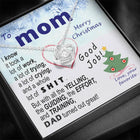 To  Mom - effort and training D.a.d. - xmas  BEST LAUGH v1 - funny - from Your Favourite - Love Knot