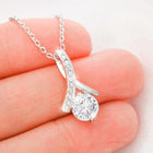 To Daughter - Graduation Journey  - Custom Card Alluring Necklace