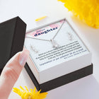 To Daughter - Graduation Wisdom proud parents  - Custom Card Alluring Necklace