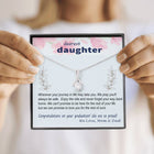 To Daughter - Graduation Journey  - Custom Card Alluring Necklace