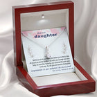To Daughter - Graduation Wisdom proud parents  - Custom Card Alluring Necklace