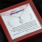 To Daughter - Graduation Wisdom proud parents  - Custom Card Alluring Necklace